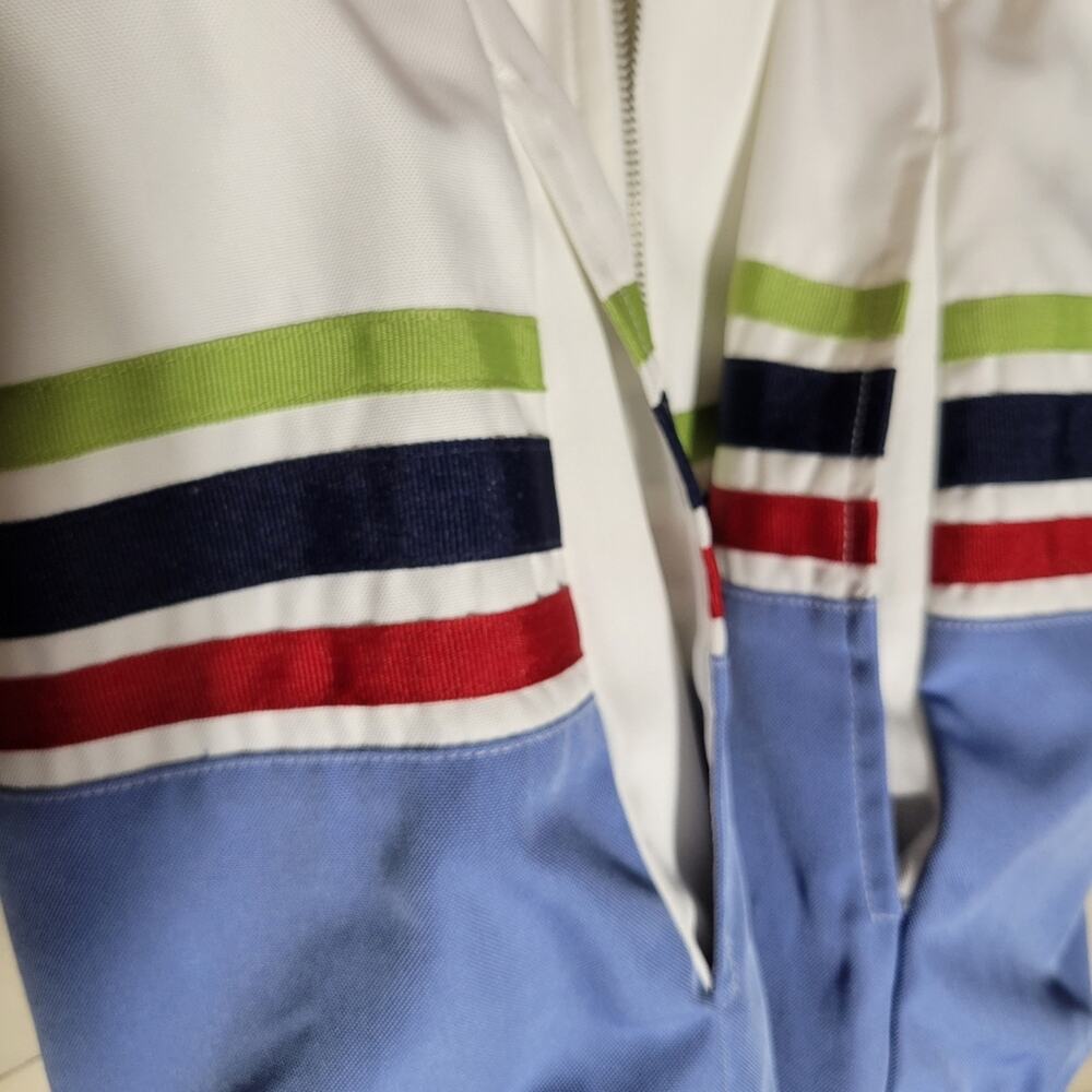 VTG Alfred Dunner Retro Striped Womens Lightweight Windbreaker Track Jacket✨️10 - Picture 14 of 16